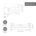 Upholstered End Of Bed Bench With Arms & 2 Bolsters For Bedroom Home Essentials