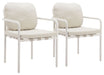 Aite - Outdoor Dining Chair (Set of 2) - Beige Zuo Modern