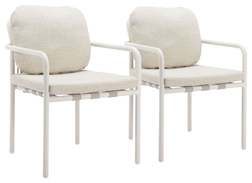 Aite - Outdoor Dining Chair (Set of 2) - Beige Zuo Modern