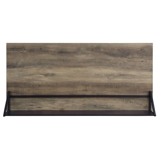 Garima - Writing Desk - Rustic Oak & Black ACME