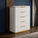 Giovanni - 5 Drawer Chest - White Matrix Furniture Group