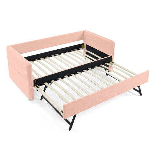 Upholstered Daybed With Pop Up Trundle Home Essentials