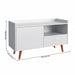 TV Stand For TVs Up To 45" With Open Storage Shelf, Cable Management, 1 Door And 1 Drawer Home Essentials