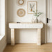 Entryway Table With 2 Hidden Handle Drawers For Entrance - Beige / Yellow Home Essentials