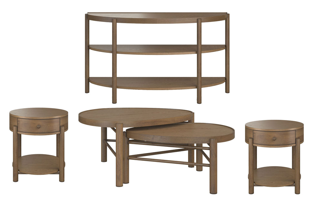 Hadleigh Brown - Nesting Cocktail Table Set Magnussen Furniture