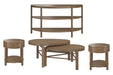 Hadleigh Brown - Nesting Cocktail Table Set Magnussen Furniture