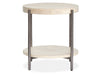 Jennings - Round End Table - Edgecomb Gray And Weathered Antique Nickel Magnussen Furniture