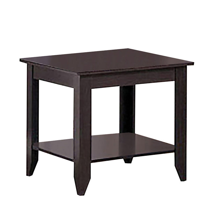 Ornette - 3 Piece Occasional Set With Square Design - Cappuccino Furniture Max