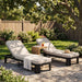 Outdoor Chaise Lounge Set With Side Table, 5 Position Adjustable Patio Recliner Noble House