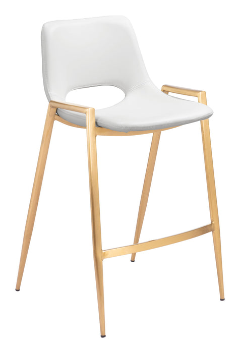 Desi - Counter Stool With Gold Legs (Set of 2) Zuo Modern