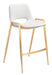 Desi - Counter Stool With Gold Legs (Set of 2) Zuo Modern