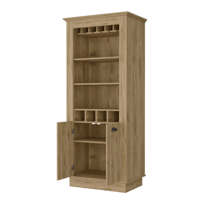 Bar Cabinet With Wine Storage - Brown