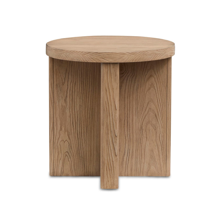 Hayden - Round End Table - Golden Oat Magnussen Furniture