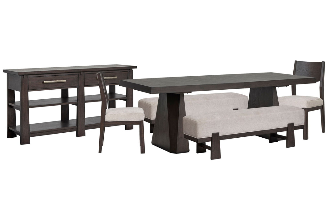 Tauren - Double Pedestal Dining Table Set Magnussen Furniture