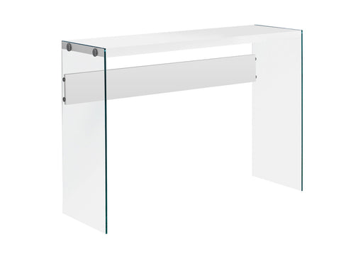 Accent Console Table For Entryway, Glossy Spacious Surface 8th Street
