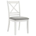Evanston - Cross Back Dining Side Chair (Set of 2) - White Furniture Max