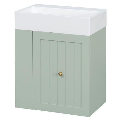 Modern Bathroom Vanity With Sink, Storage Cabinet, Drawer & Side Shelf Hearth and Haven