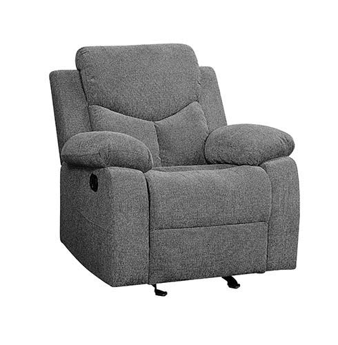 Kalen - Motion Glider Recliner - Gray Chenille ACME