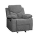 Kalen - Motion Glider Recliner - Gray Chenille ACME