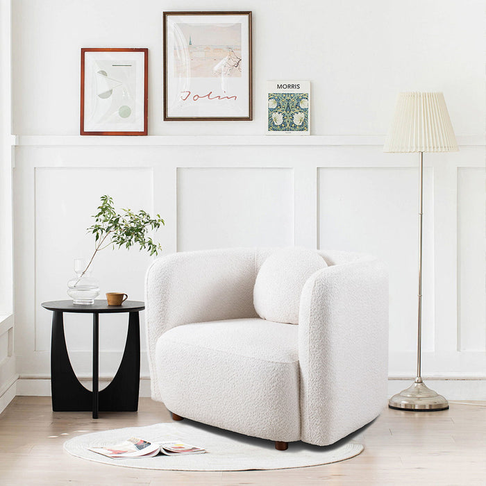 Japandi Style Accent Square Chair Home Essentials