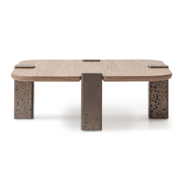 Bristol Point - Tall Cocktail Table - Saddle Brown Michael Amini