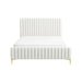 Valery - Queen Size Platform Bed - Cream Ashcroft Furniture