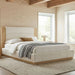 Modern Upholstered Platform Bed With Extended Headboard Hearth and Haven