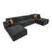 Custom Configuration Modular Sectional With Toss Pillows Home Essentials