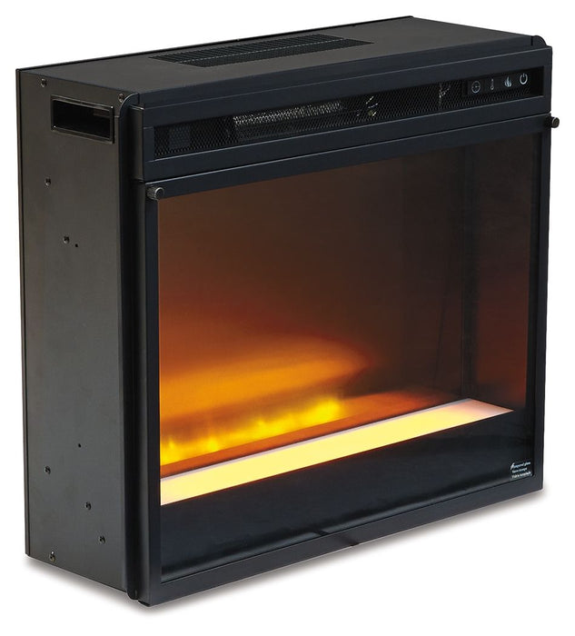 Entertainment Accessories - Fireplace Insert Glass/Stone - Black Signature Design by Ashley®