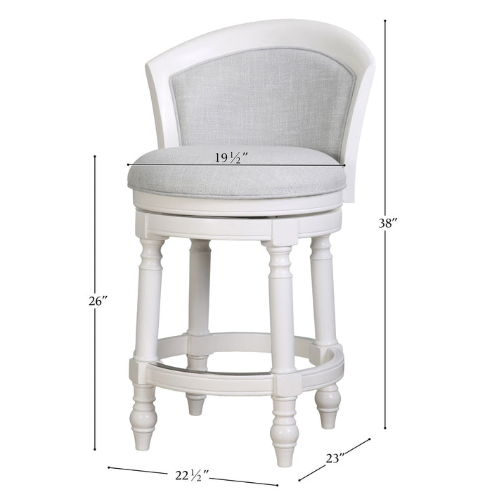 Barrel Back Stool With Swivel Home Essentials