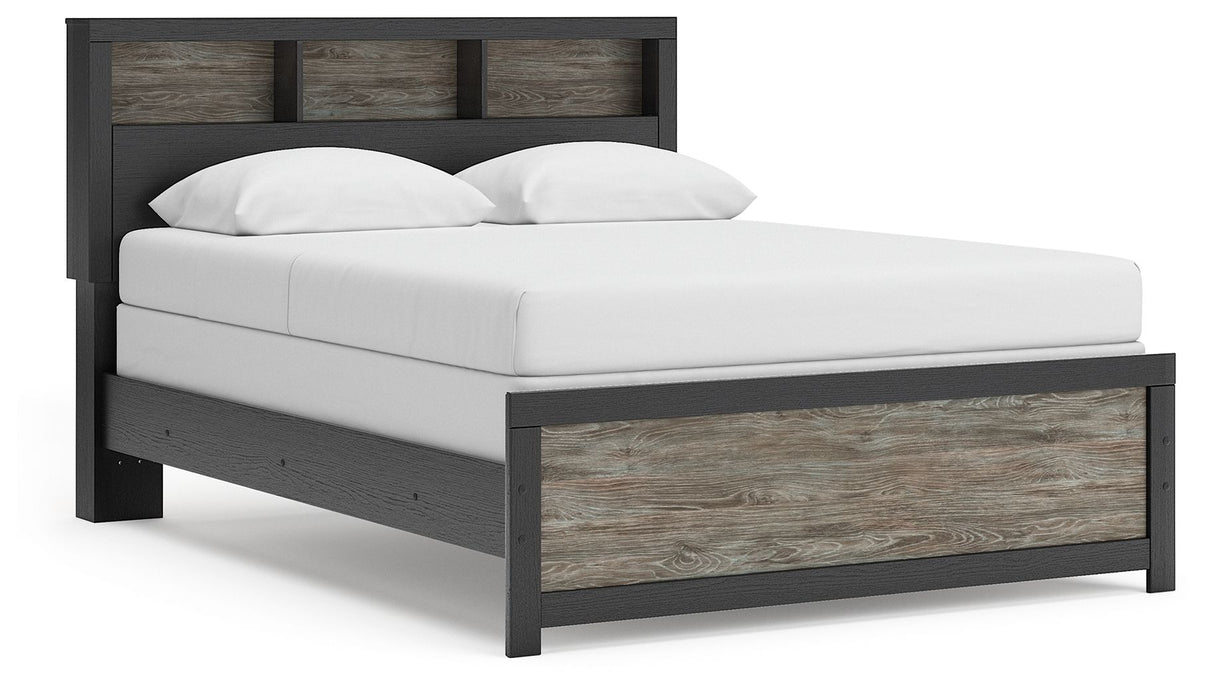 Broachmyn - Lighted Bookcase Panel Bed Signature Design by Ashley®