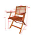 Foldable Patio Dining Set, Folding Chairs, Indoor And Outdoor Universal (Set of 4) - Teak Home Essentials