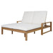 Outdoor Double Lounge Chair With 5 Position Adjustable Backrest Hearth and Haven