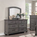 1 Piece Dresser With Handles And Unique Round Legs - Antique Gray Home Essentials