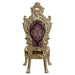 Bernadette - Side Chair (Set of 2) - Pattern Fabric & Gold ACME