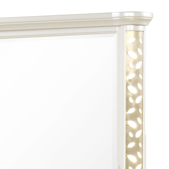 Cinderella - Bedroom Mirror With LED Frame Lighting (Dresser Not Included) - Beige Matrix Furniture Group