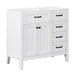 Modern Bathroom Vanity Base Only, 2 Doors And 3 Drawers Hearth and Haven