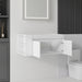 36" Floating Bathroom Vanity Cabinet, With Soft Close Double Doors, Wall Mounted, Cabinet Only - White Home Essentials