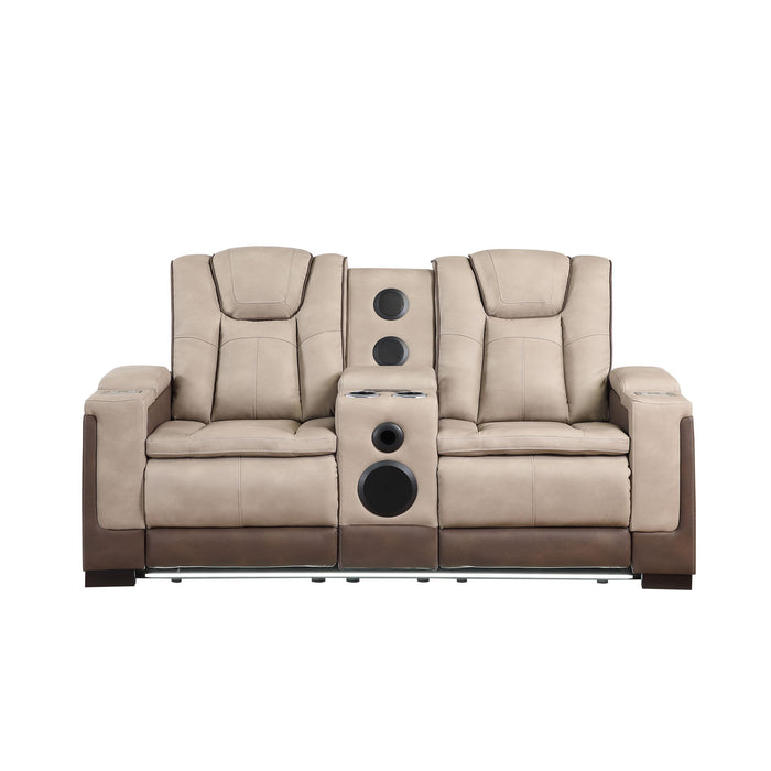 Bruno - Power Reclining Loveseat With Bluetooth Speakers Matrix Furniture Group