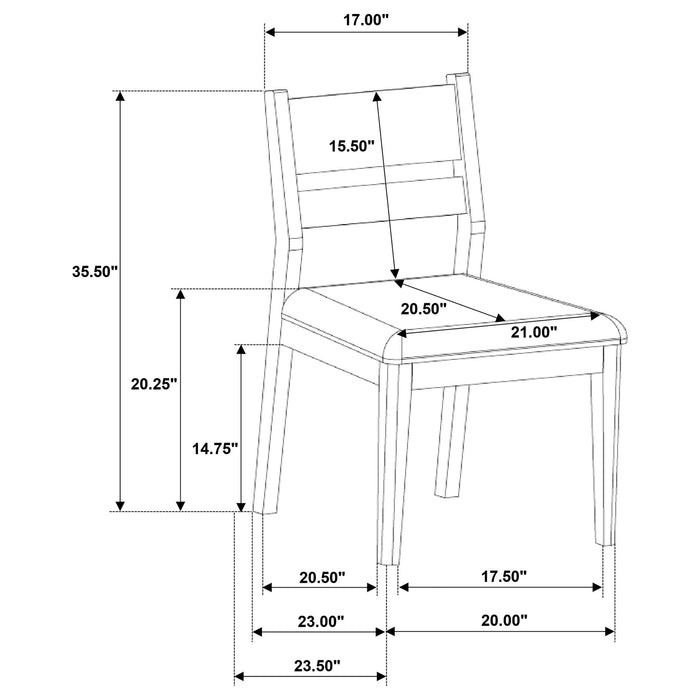 Medders - Dining Side Chair (Set of 2) - Brown Furniture Max
