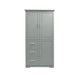 Tall Wide Storage Cabinet With Doors, 3 Drawers Hearth and Haven