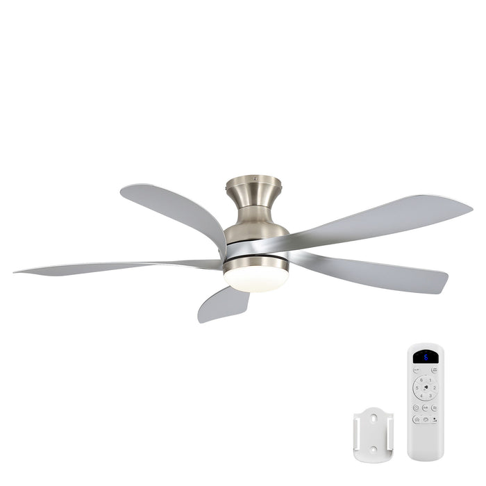 52" Ceiling Fan With 3 Color Dimmable LED Light, DC Reversible Motor, 6 Speed Settings Daily Nest
