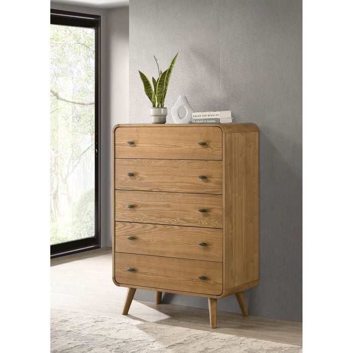 Winston - 5 Drawer Bedroom Chest - Wood Furniture Max