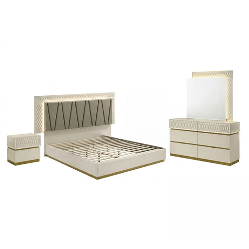 Stanley - Bedroom Set With LED Headboard Matrix Furniture Group