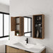 41.3" Wall Mounted Cabinet With Storage, Medicine Cabinet With Door And Adjustable Shelves - Imitative Oak Home Essentials