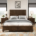 Platform Bed Frame & Tall Headboard Home Essentials