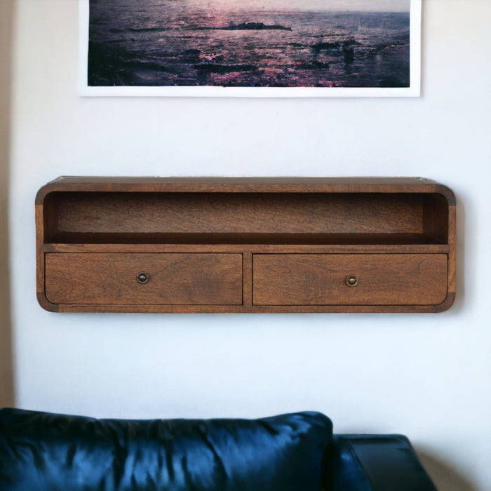 Floating Open Console - Chestnut Artisan Furniture