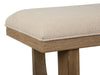 Tristan - Upholstered Backless Bench With U-Shaped Legs - Swiss Coffee Magnussen Furniture