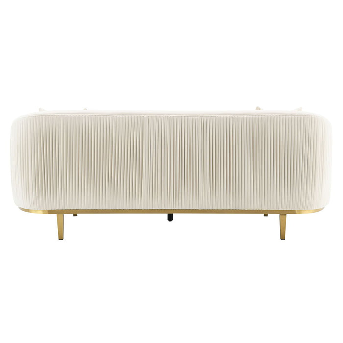 Martina - Sofa With 2 Pillows - Ivory Velvet ACME