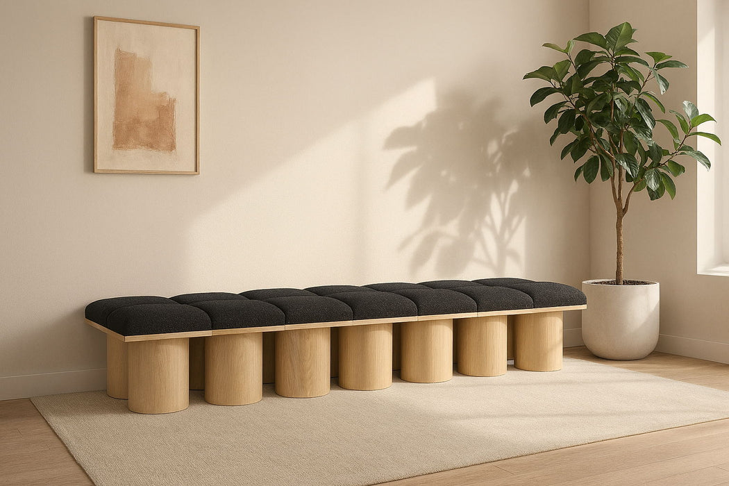 Pavilion - 14 Piece Modular Bench With Natural Base Meridian Furniture